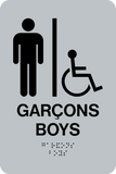 Washroom Boys Accessible Bilingual