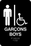 Washroom Boys Accessible Bilingual