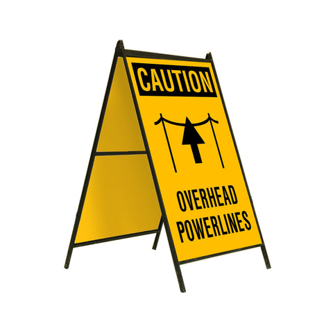 Caution Overhead Power Lines 24x36