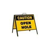 Caution Open Hole 24x18