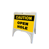 Caution Open Hole 24x18