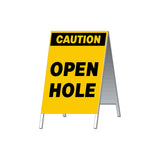 Caution Open Hole 24x36