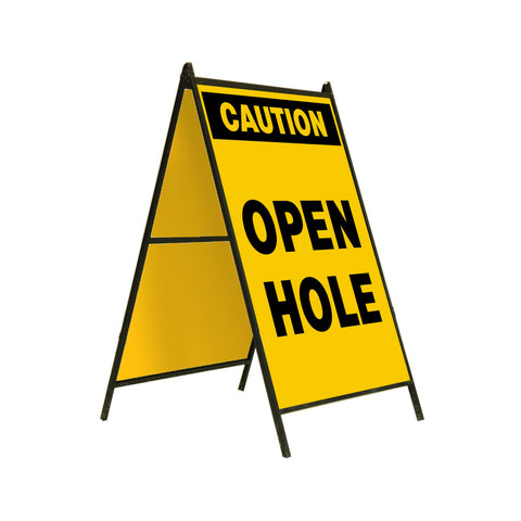 Caution Open Hole 24x36
