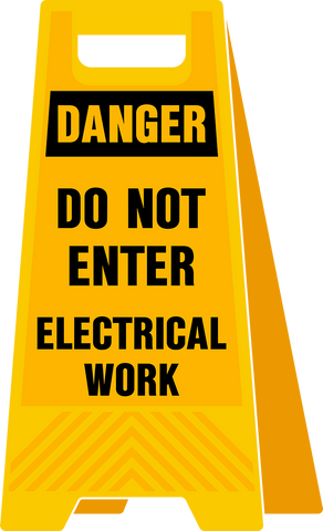 Danger Electrical Work 12x24