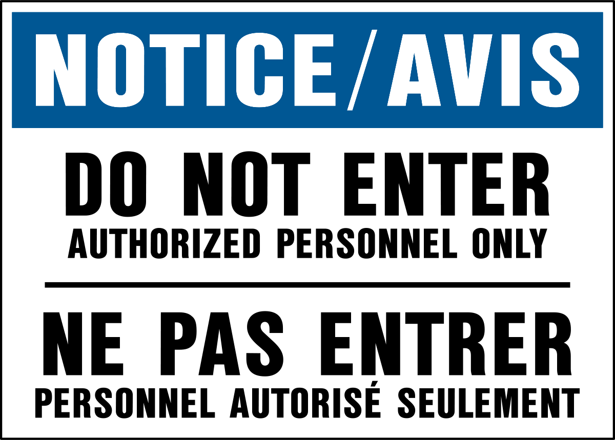 Ne Pas Entrer De Logo