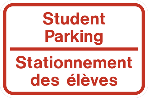 Student Parking Bilingual