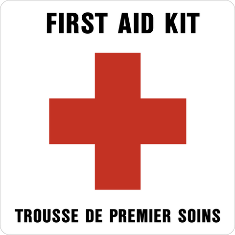 First Aid Kit Bilingual – Western Safety Sign