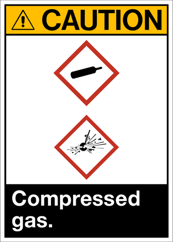 Caution - Compressed Gas