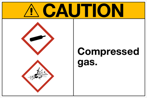 Caution - Compressed Gas