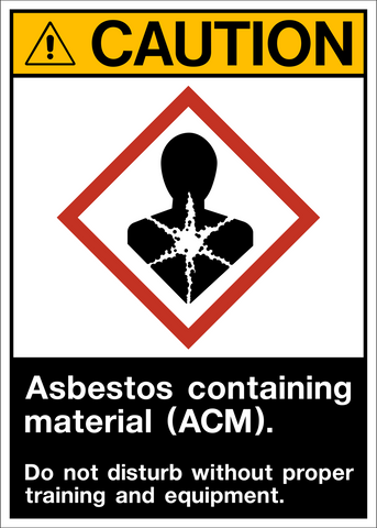 Caution - Asbestos