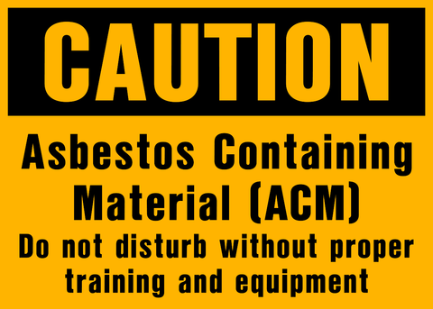 Caution - Asbestos