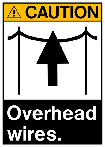 Caution - Overhead Wires