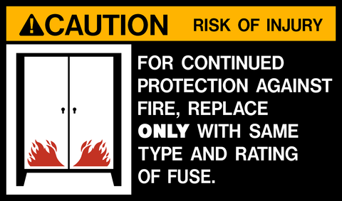 Caution - Risk of Injury