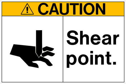 Caution - Shear Point