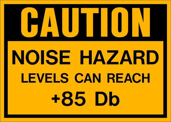 Noise Hazard +85 dB Caution Sign | Western Safety Sign