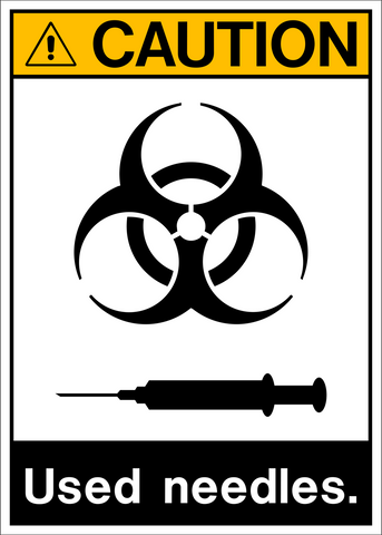 Caution - Used Needles