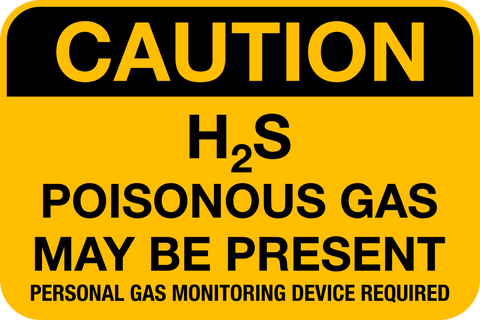 Caution - H2S Gas