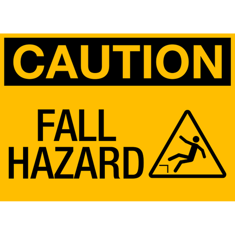 Caution - Fall Hazard