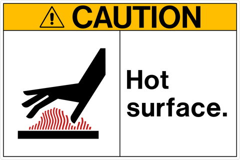 Caution - Hot Surface A