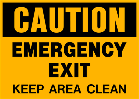 Caution - Emergency Exit