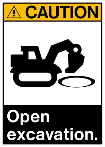 Caution - Open Excavation