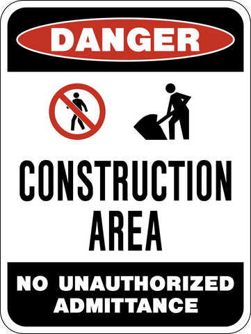 Danger - Construction Area