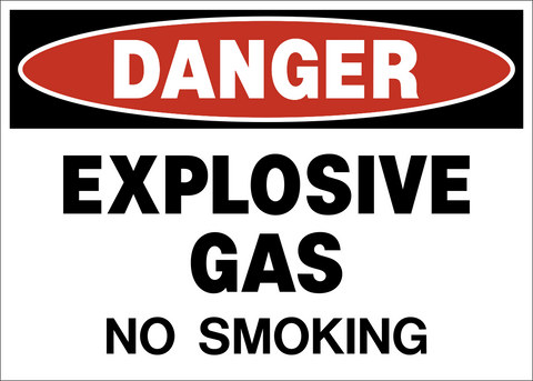 Danger - Explosives Gas