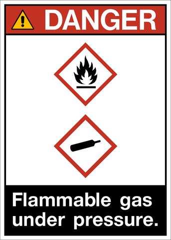 Danger - Flammable Gas A