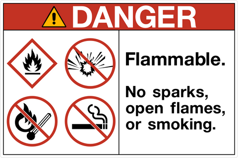 Danger - Flammable No Sparks