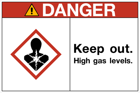 Danger - Keep Out High Gas Levels