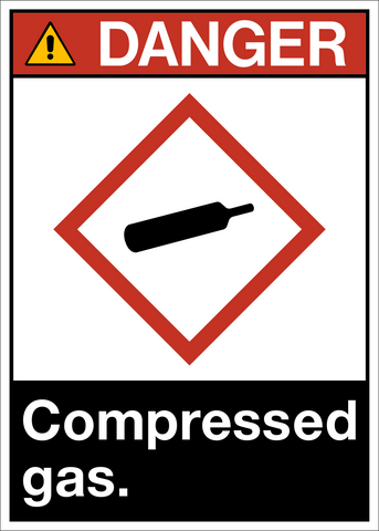 Danger - Compressed Gas