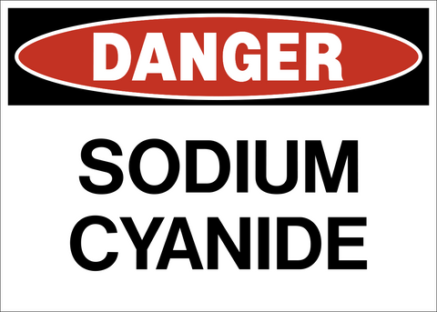 Sodium Cyanide Danger Sign