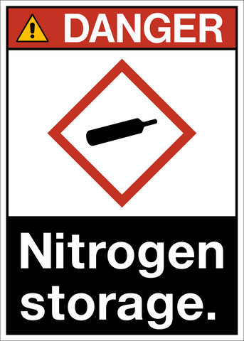 Danger - Nitrogen Storage