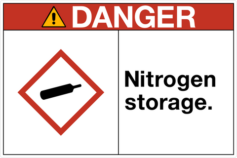 Danger - Nitrogen Storage