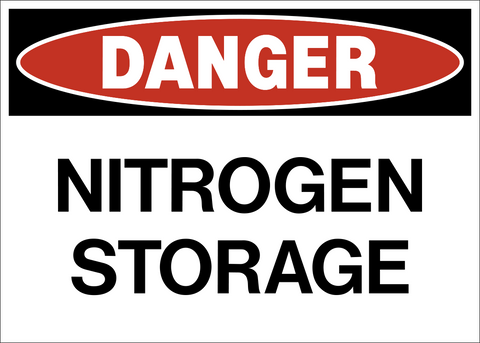 Danger - Nitrogen Storage