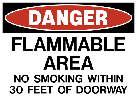 Danger - Flammable Area