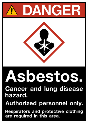 Danger - Asbestos Hazard