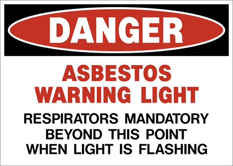 Danger - Asbestos Warning