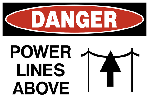 Danger - Overhead Powerlines
