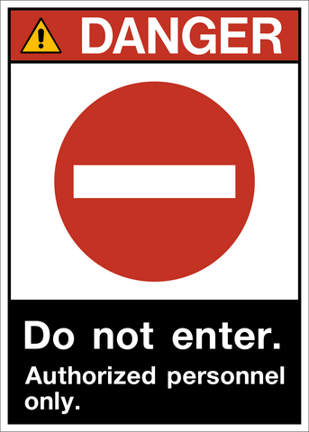 Danger - Do Not Enter APO