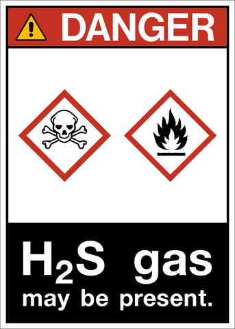 Danger - H2S Gas