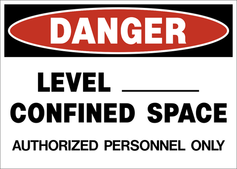 Danger - Confined Space