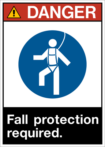 Danger - Fall Protection | Western Safety Sign