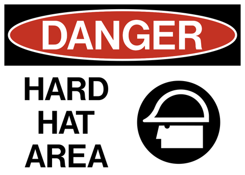 Danger - Head Protection B