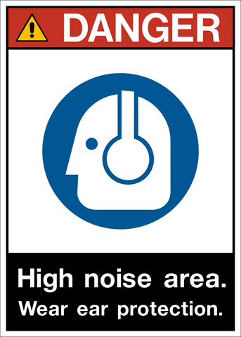 Danger - Ear Protection A