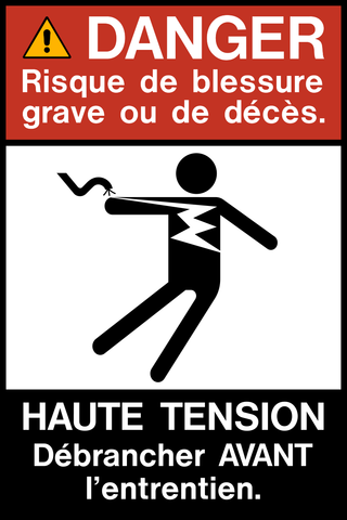 Danger - High Voltage French