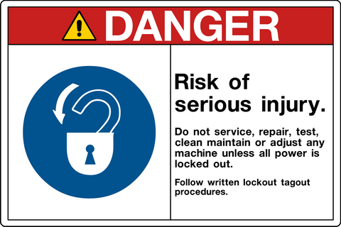 Danger - Machine Lock Out