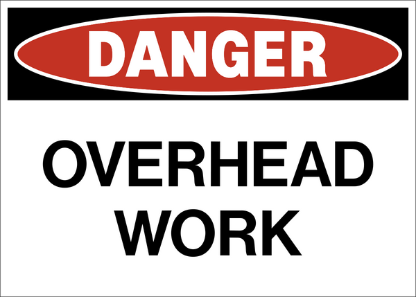 Overhead Work Danger Sign | Western Safety Sign