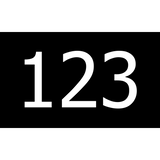 Door Number Signs are square or rectangle signs with numbers to identify  office doors, garage doors or mailboxes. Can be any color you require.