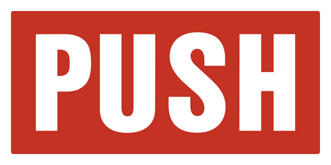 Push Door Sign | Western Safety Sign
